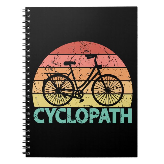 Cyklopath Funny Cycling Anteckningsbok (Framsidan)