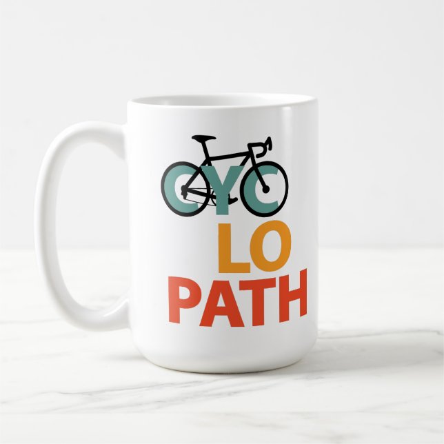 Cyklopath Funny Cycling Kaffemugg (Vänster)
