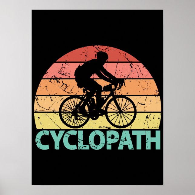 Cyklopath Funny Cycling Poster (Framsidan)