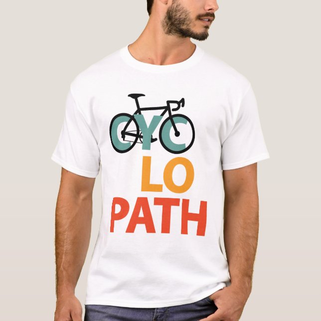 Cyklopath Funny Cycling T Shirt (Framsida)