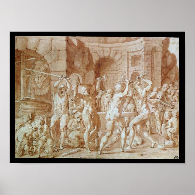 Cyklor i Vulkanens Forge Poster (Framsidan)