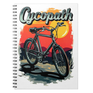 Cykobana: Solnedtryckt slagskorgsdesign Anteckningsbok