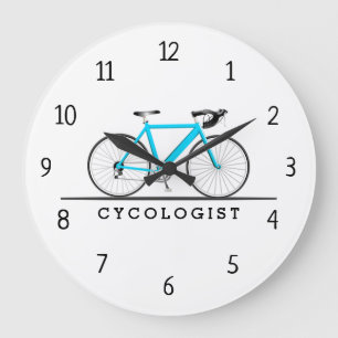 Cykolog Aqua Bicycle Large Clock Stor Klocka