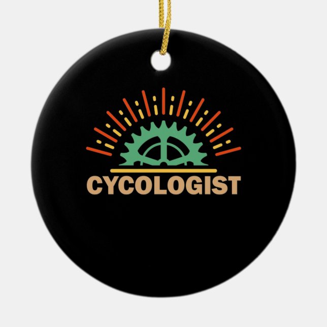 Cykolog Art Julgransprydnad Keramik (Framsidan)