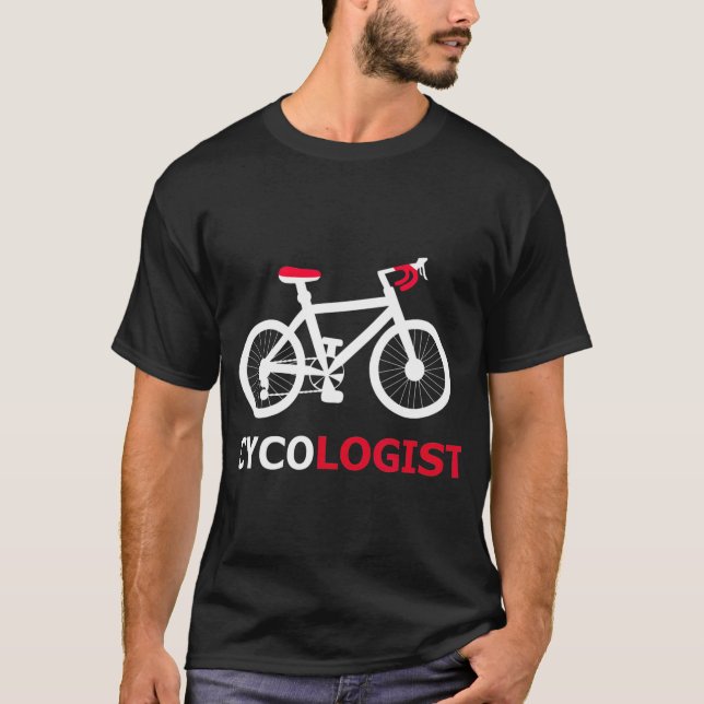 Cykolog Bicycle Suppories Mountain Bike T Shirt (Framsida)