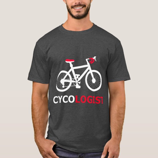 Cykolog Bicycle Suppories Mountain Bike T Shirt (Framsida)