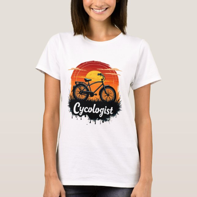 Cykolog Bike Äventyr: Sunset Graphic Tee (Framsida)