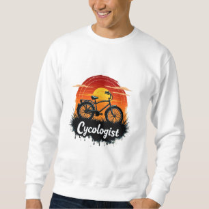 Cykolog Bike Äventyr: Sunset Graphic Tee Lång Ärmad Tröja