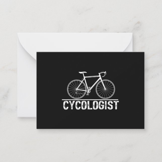 Cykolog Bike Cycling Cyclist Cyclist Cycolog Cycol Anteckningskort (Framsida)