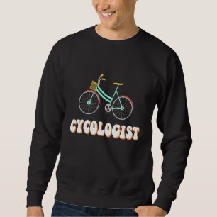 Cykolog Bike Cycling Cyclist Retro Fami Lång Ärmad Tröja