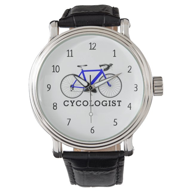 Cykolog Blue Bicycle Armbandsur (Framsida)