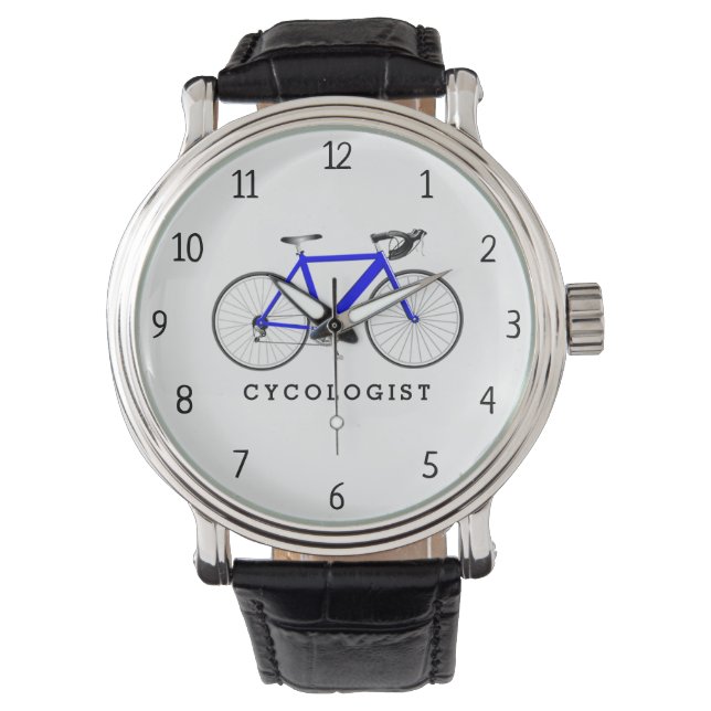 Cykolog Blue Bicycle Watch Armbandsur (Framsida)