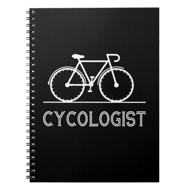 Cykolog Cycle Älskare Gift Cycling Mountain Gift Anteckningsbok (Framsidan)