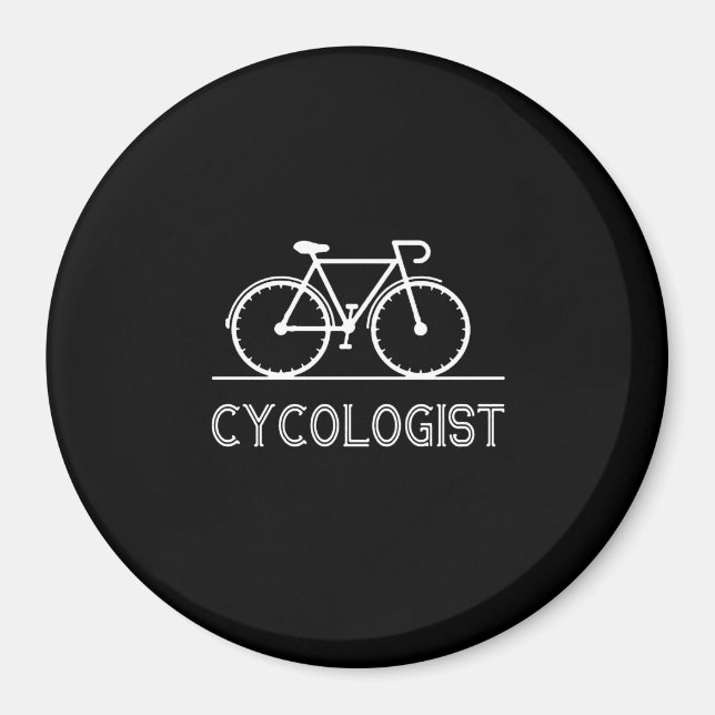 Cykolog Cycle Älskare Gift Cycling Mountain Gift Magnet (Framsidan)