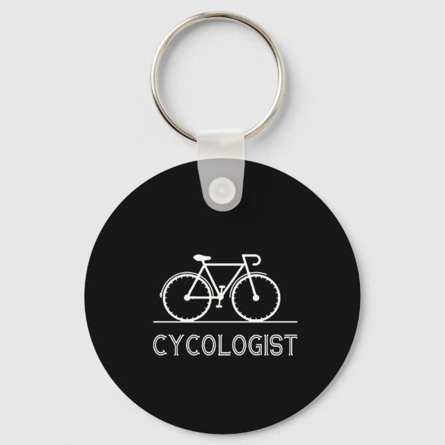 Cykolog Cycle Älskare Gift Cycling Mountain Gift Nyckelring (Framsida)