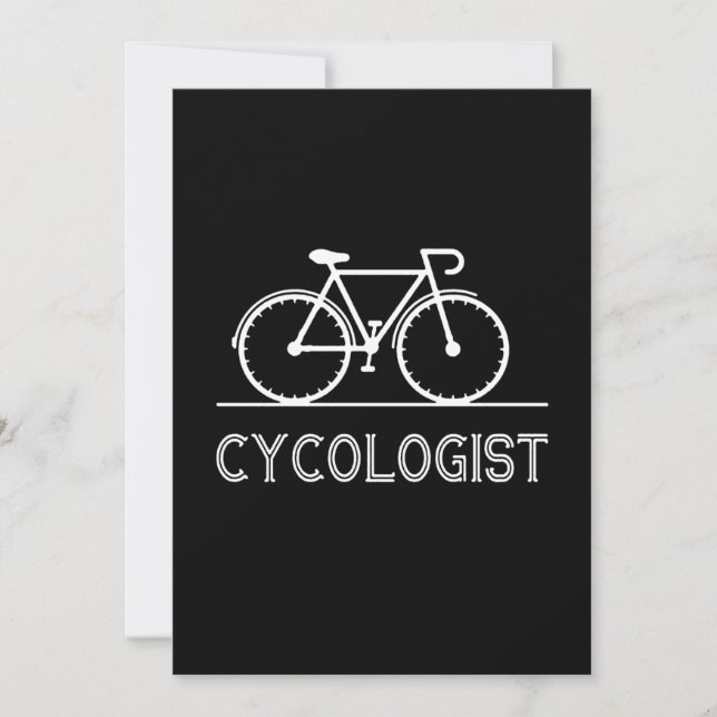 Cykolog Cycle Älskare Gift Cykling Mountain Gift Tack Kort (Framsida)