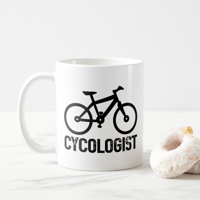 Cykolog Cycling Birthday Coola Bicycle Älskare Rol Kaffemugg (Med munk)