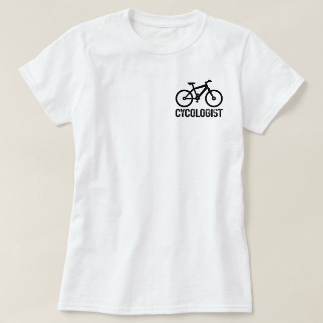 Cykolog Cycling Birthday Coola Bicycle Älskare Rol T Shirt (Design framsida)