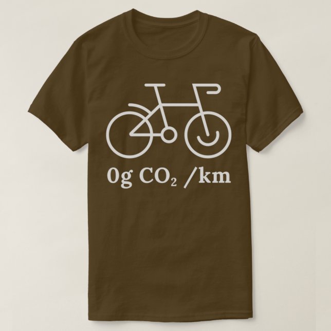 Cykolog _ Cyclist Carbon Grönt 0g CO2 Bicyclin T Shirt (Design framsida)