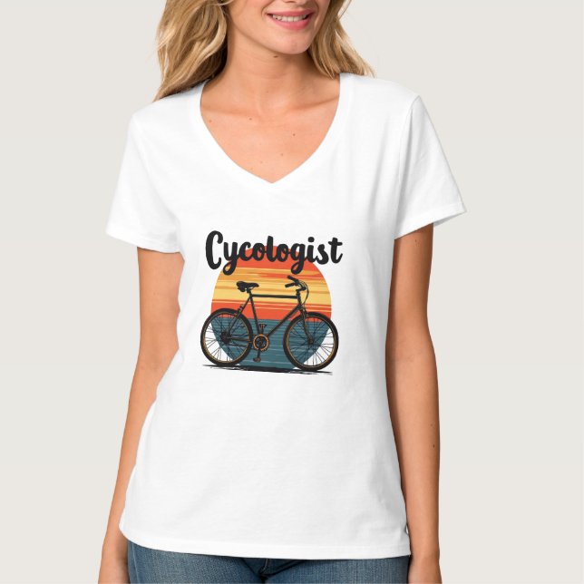 Cykolog: Energetisk Biker Tee - för cykling (Framsida)
