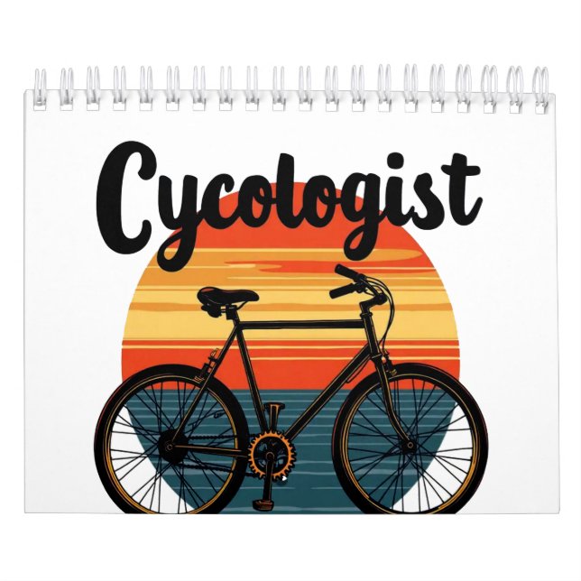 Cykolog: Energetisk Biker Tee - för cykling Kalender (Omslag)