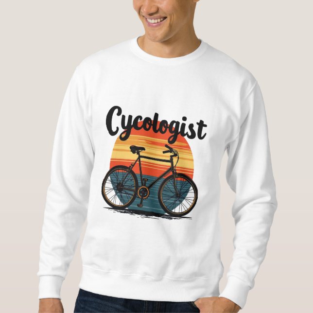 Cykolog: Energetisk Biker Tee - för cykling Lång Ärmad Tröja (Framsida)