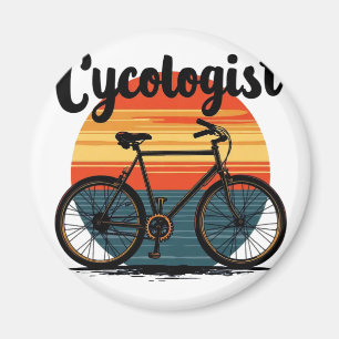 Cykolog: Energetisk Biker Tee - för cykling Magnet