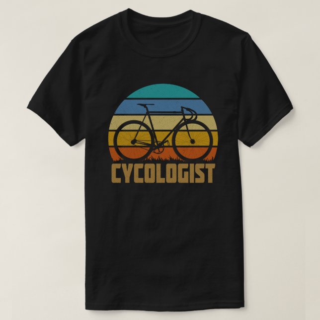 Cykolog Funny Bike Bicycle Cycling Älskare Gift T Shirt (Design framsida)