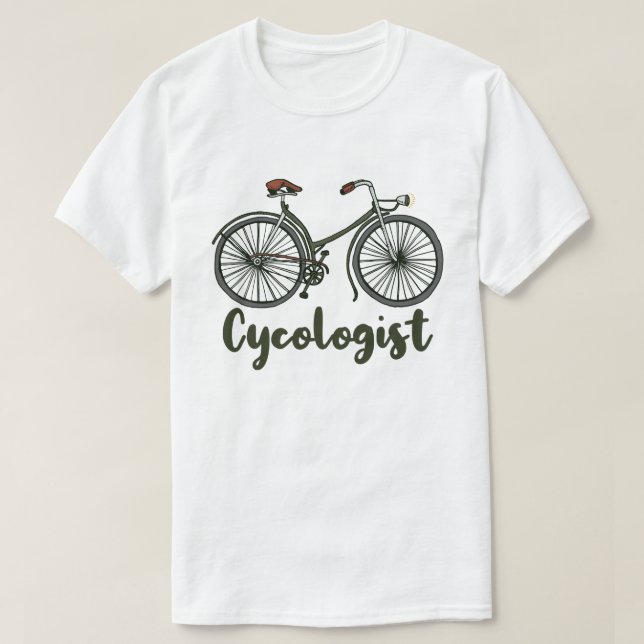 Cykolog Funny Bike Bicycle Cycling Älskare Gift T Shirt (Design framsida)
