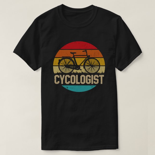 Cykolog Funny Bike Bicycle Cycling Älskare Gift T Shirt (Design framsida)