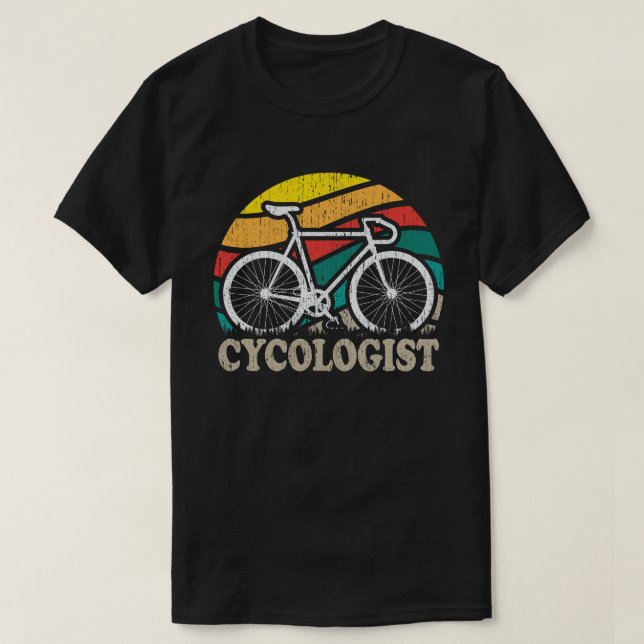Cykolog Funny Bike Bicycle Cycling Älskare Gift T Shirt (Design framsida)