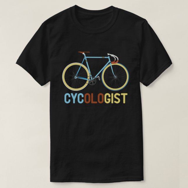 Cykolog Funny Bike Bicycle Cycling Älskare Gift T Shirt (Design framsida)