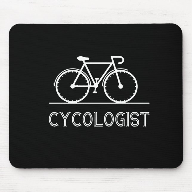 Cykolog Funny Bike Bicycle Humor Musmatta (Framsidan)