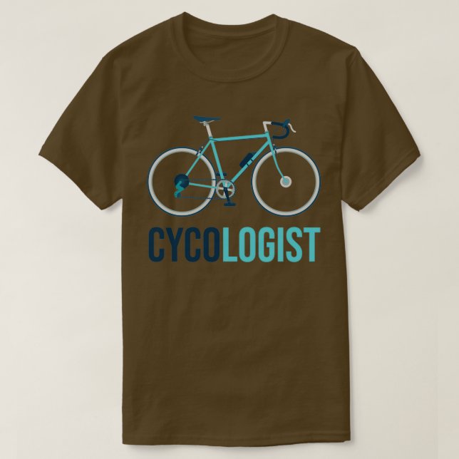 Cykolog Funny Cycling Gift Cyclist T Shirt (Design framsida)