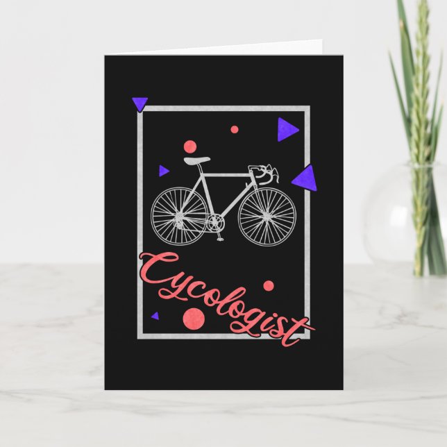 Cykolog Funny Psychology Bike Kort (Framsida)