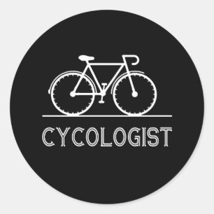 Cykolog Gift   Lita på mig att jag är cykolog Mana Runt Klistermärke
