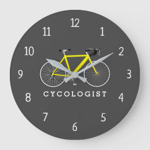 Cykolog Gult Cycle Large Clock Stor Klocka