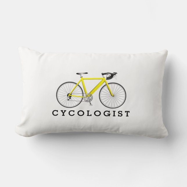 Cykolog Gult Cycle on White Lumbarkudde (Framsida)