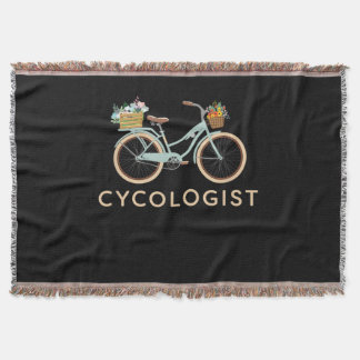 Cykolog Kvinnor i cykel Filt