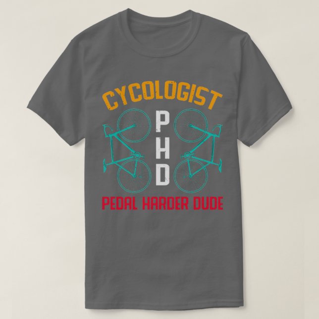 Cykolog PHD pedal hårdare kille TShirt Classic TS T Shirt (Design framsida)