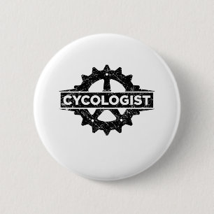 Cykolog, rolig cykelgåva knapp