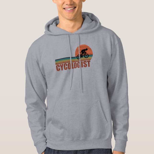 Cykolog, rolig cykling som säger hoodie (Framsida)