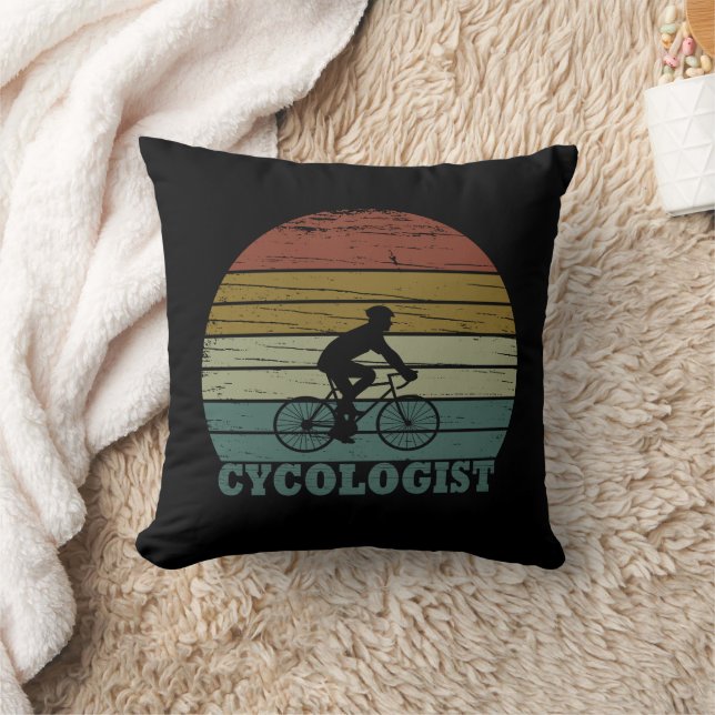 Cykolog, rolig cykling som säger kudde (Filt)