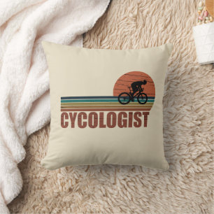 Cykolog, rolig cykling som säger kudde