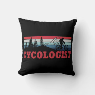 Cykolog, rolig cykling som säger kudde