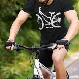 Cykolog Vit cykel Silhouette T-shirt