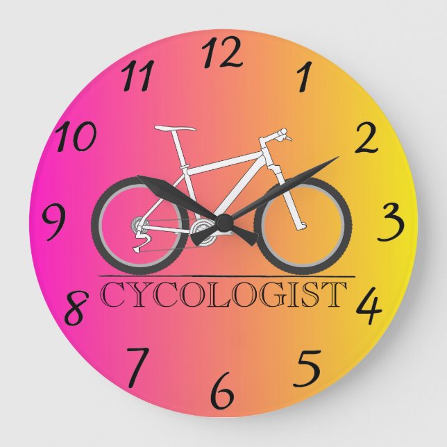 Cykolog Wall Clock Stor Klocka (Framsida)