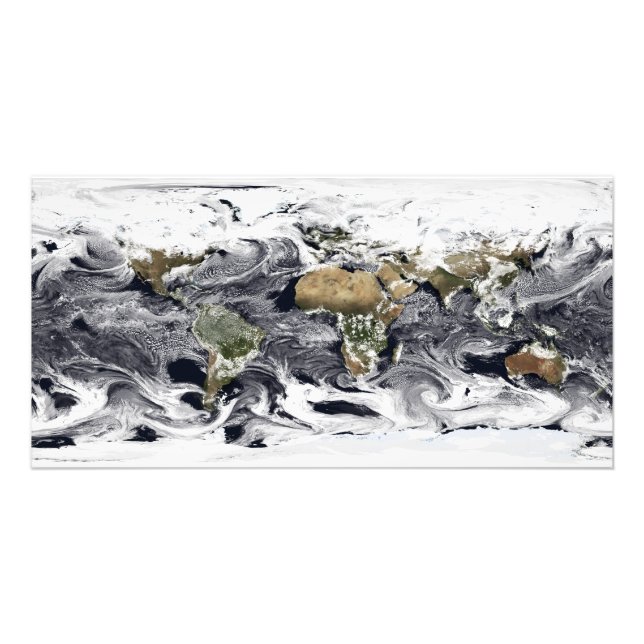 Cylindrisk ekvivalent projektion fototryck (Framsidan)