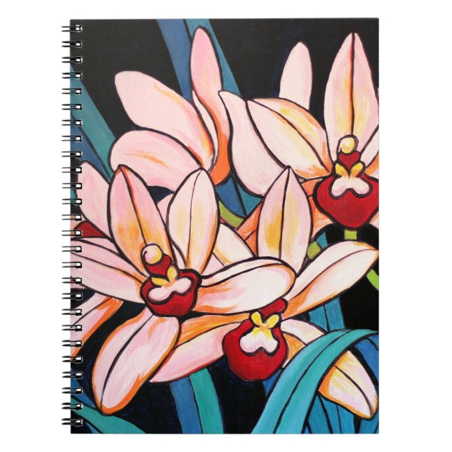 Cymbidiums Anteckningsbok Med Spiral (Framsidan)