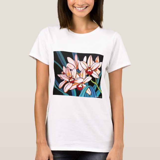 Cymbidiums Tee Shirt (Framsida)